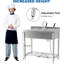 Évier de cuisine autoportant 39 po / 47 po avec robinet à 360 ° et support de rangement, évier utilitaire en acier inoxydable