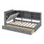 Structure de lit simple avec 2 tiroirs-727367615