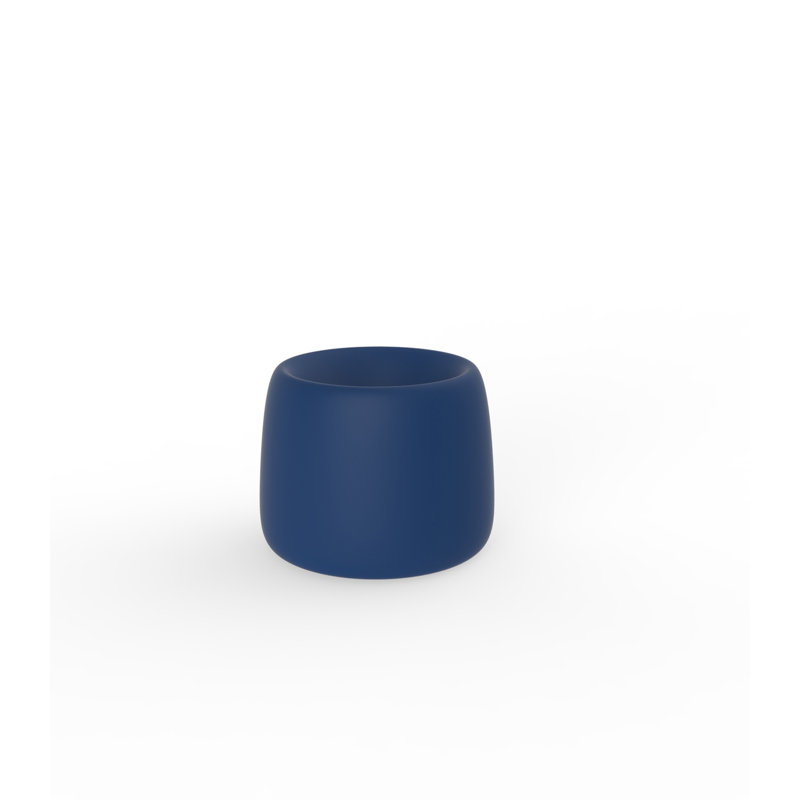 Organic Resin Pot Planter, 13.5" H x 16.5" W x 16.5" D, Steel