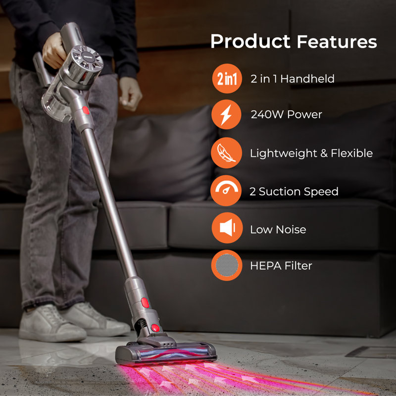 Geepas Cordless Bagless Upright Vacuum