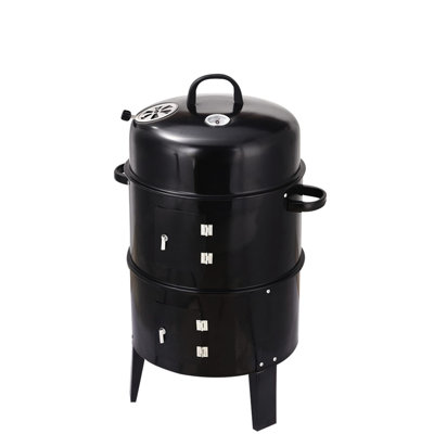 Braisière extérieure de 40 cm de large - Idéale pour le jardin et le fumage. Faites cuire vos viandes de façon homogène et savoureuse.
