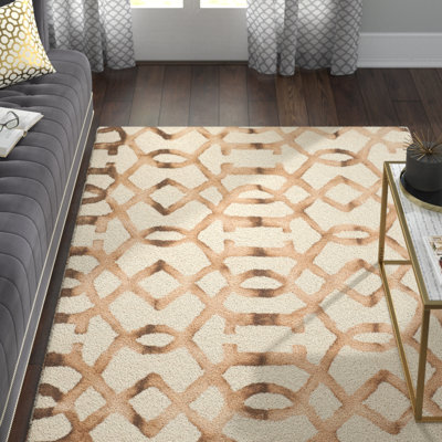 Xiong Hand Tufted Wool Geometric Rug