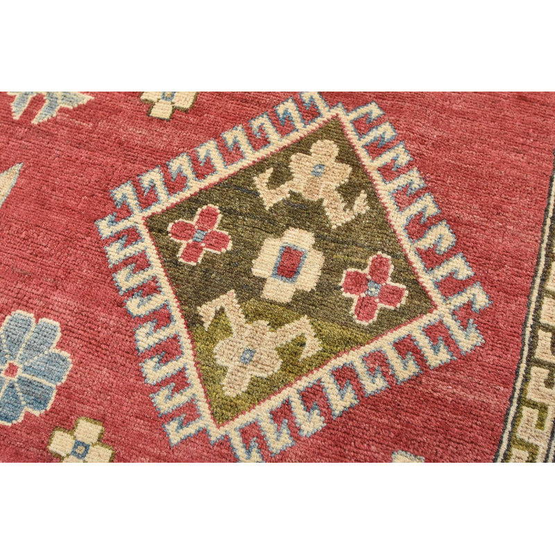 Tapis tribal Kazak 7 pi 10 po x 9 pi 11 po Nelvin
