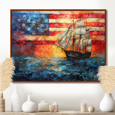 Boston Tea Party Boart Sailing III - bateau à voile, art mural