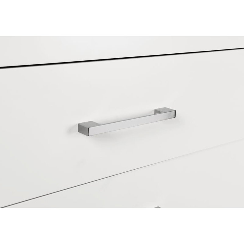 Table de chevet blanc crème avec deux tiroirs et un look à la fois fonctionnel et chic