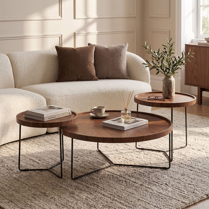Heckson Round Nesting Coffee Table