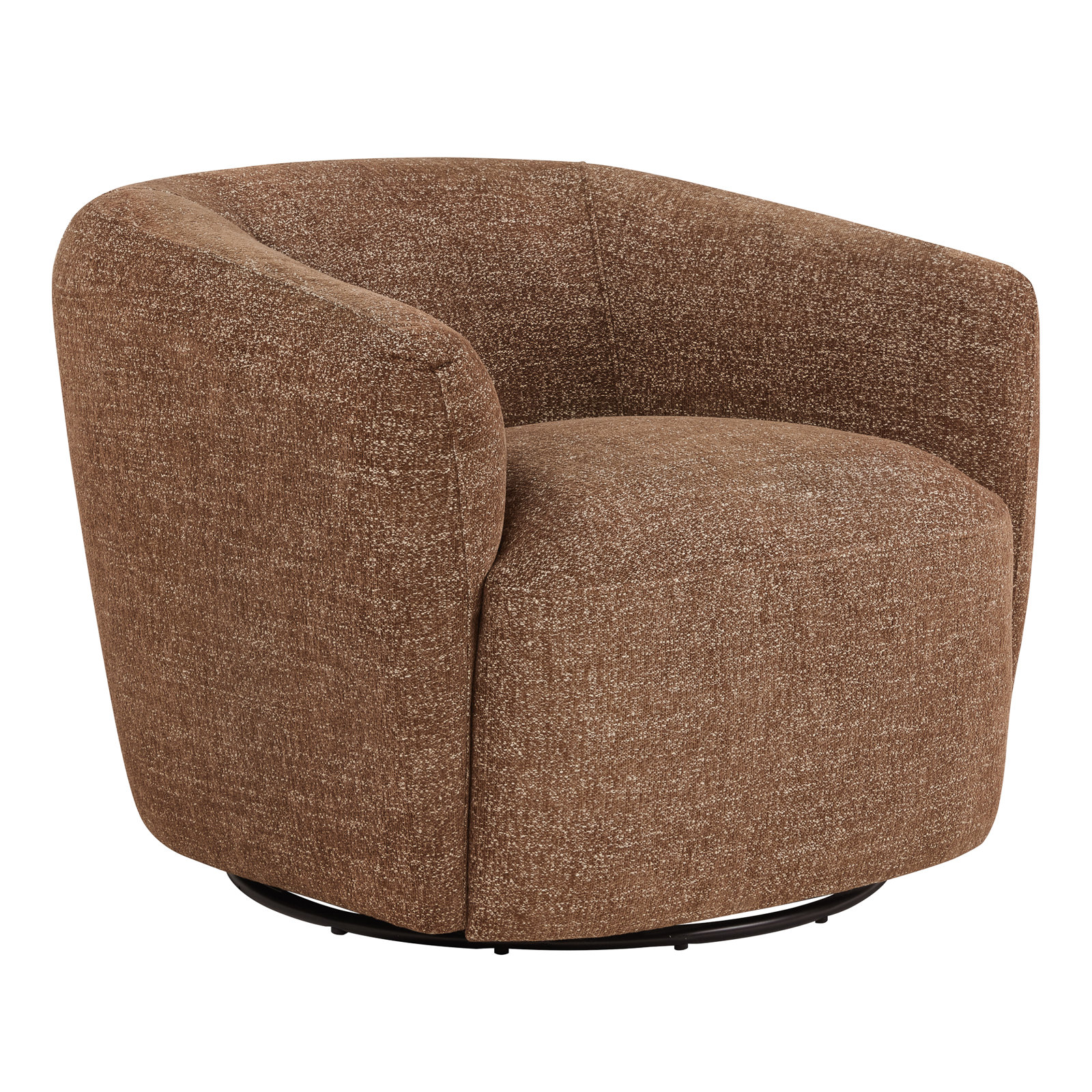 Jeremiah Pine Swivel Armchair, Magnolia Camel Tweed
