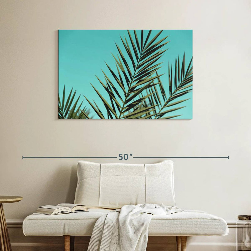 Feuilles de palmier Harnek Sky, H 26 po x l 39 po