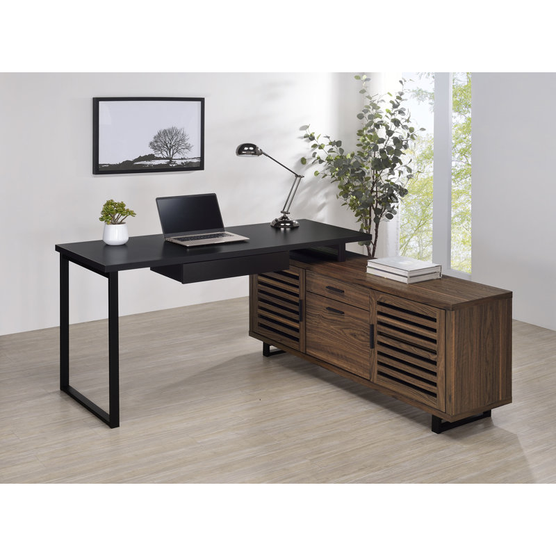 Bureau d'ordinateur en L Demartino