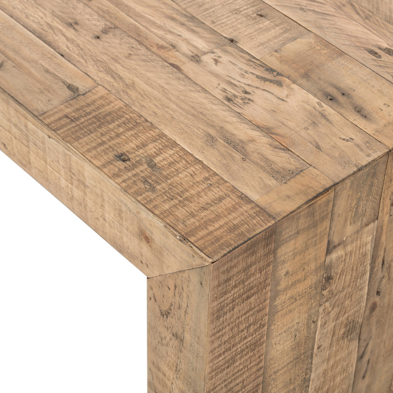 Ruskin Solid Wood Dining Bench, Brown, 18" H x 85" W x 15" D