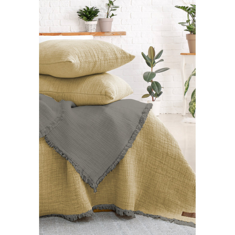 Ensemble de couvre-lit double, Jaune