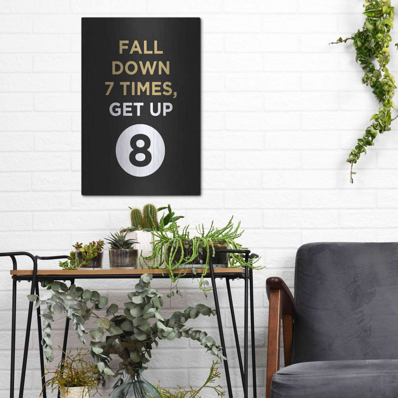 Fall Down' by GraphINC, Metal Wall Art, 16" H x 12" W