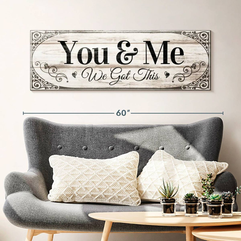 «Couples Quotes We Got This Couples Quote», reproduction sur toile, H 16 po x l 48 po x P 1,25 po