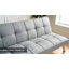 Futon convertible en tissu avec lin Harvyn 66,14 po-87051700
