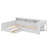 Twin-Sized L-Shaped Platform Bed With Trundle And A Single Drawer-382585227