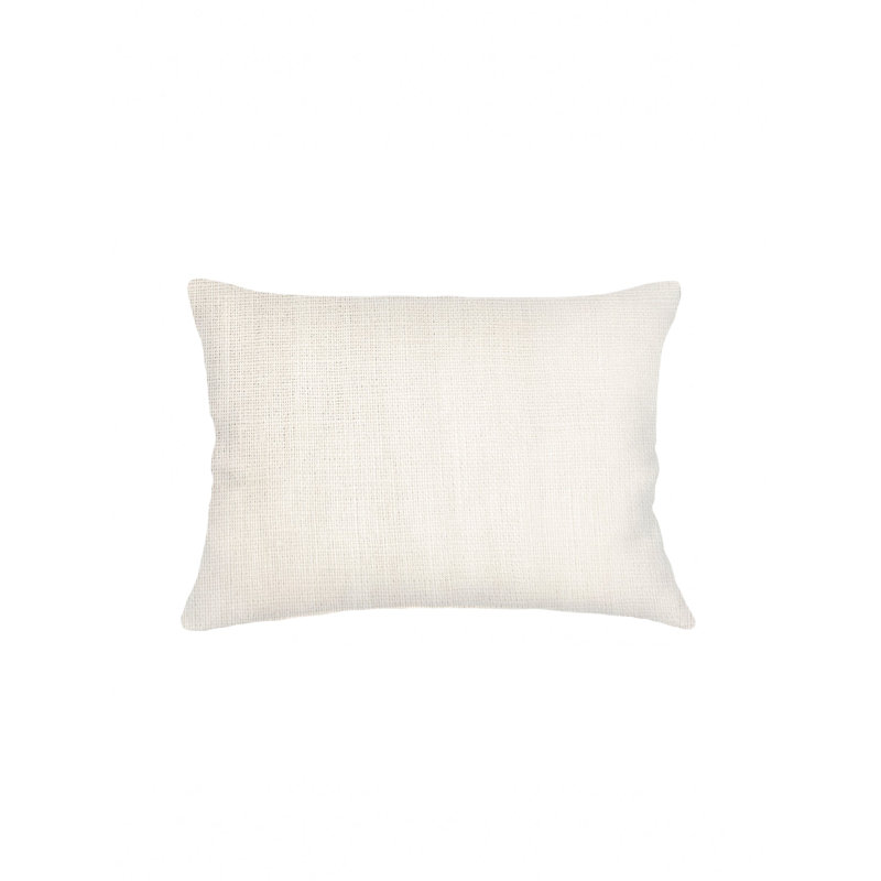 So Soft Linen Linen Throw Pillow, Ivory, Down Blend, 14"H x 20"W