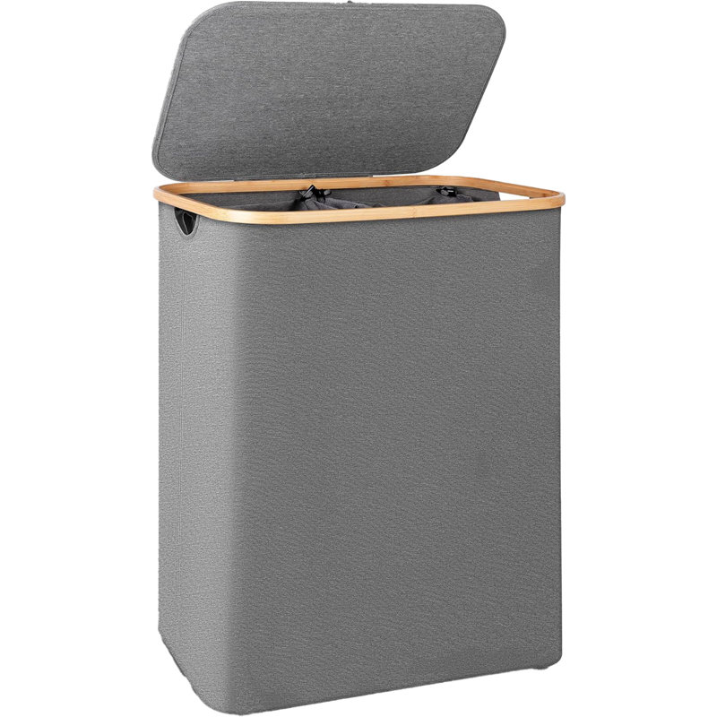 Bhargava Laundry Hamper with Handles, Grey