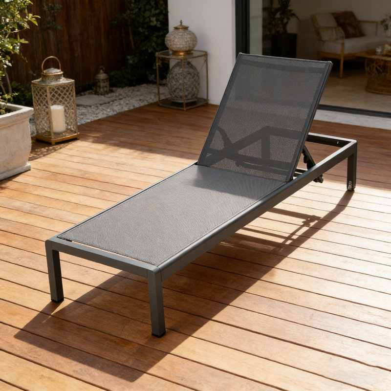 CHAISE LUNGE, 1, Gris foncé