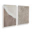 Wave Formations Duo II Set of 2 Canvas Prints in a White Frame, 12" x 8"-1030182182-1030182190-1019238535