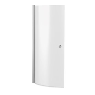 Pacific 720mm W x 1435mm H Hinged Semi-Frameless Tub Door with Clear Glass
