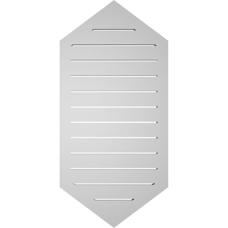 Pente verticale verticale en uréthane 9 pi, H 42 po x l 20 po x P 1,5 po