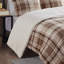 Ensemble d'édredon luxueux très luxueux en duvet Sherpa