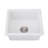 Quartz 18" L X 16" W Undermount Bar Sink With Grid And Strainer