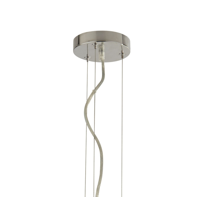 Clarissa 5 - Light Silver Drum Pendant