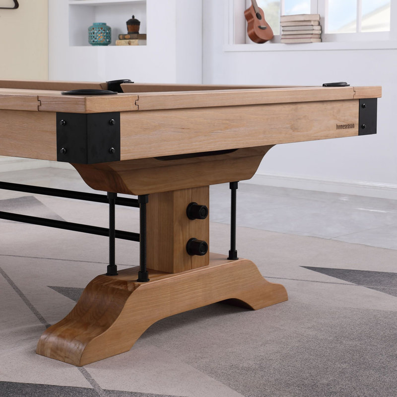 Manchester 8ft Weathered Natural Pine Slate Pool Table with Burgundy Felt