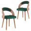 Chaise de salle à manger rembourrée avec structure en bois-459878687-468840567