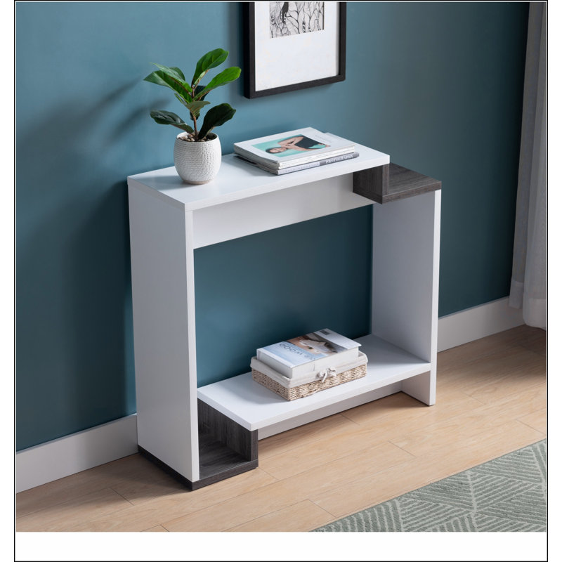 Console contemporaine avec deux tablettes ouvertes