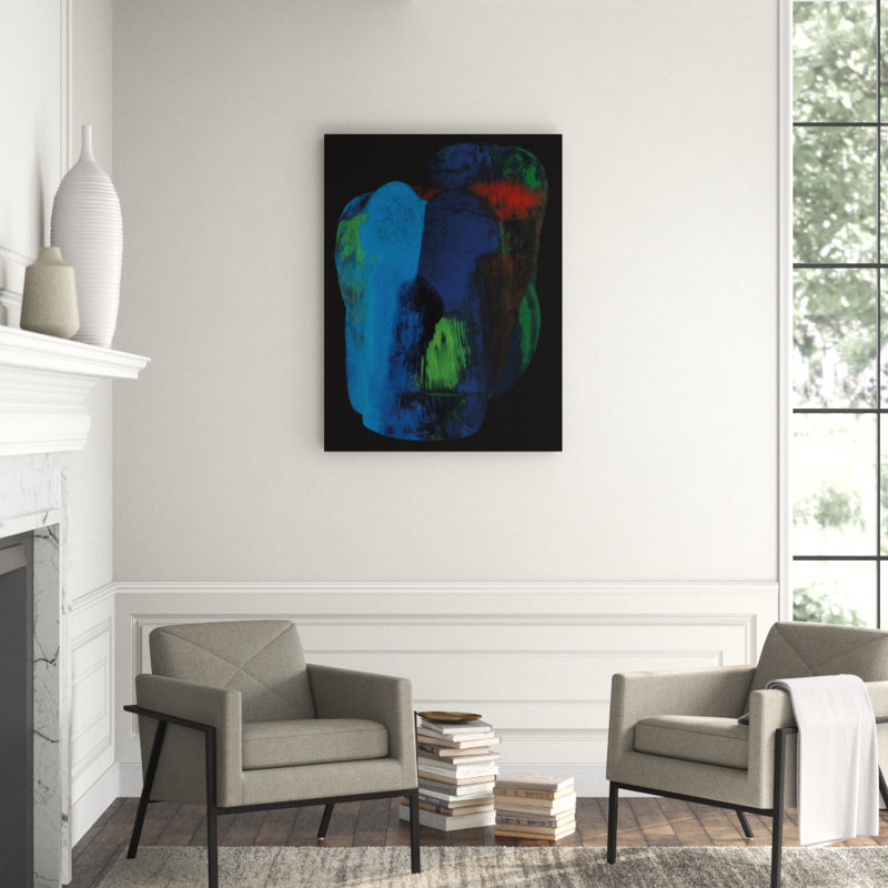 Jade II Print by FORM Design Studio, 48" H x 36" W x 1.5" D, Image Brush Gel