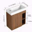 20" Floating Wall-Mounted Bathroom Vanity with Resin Sink and Soft-Close Door