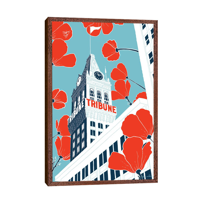 Tribune Tower - Oakland by Shane Donahue - Print on Canvas, 152.4cm H x 101.6cm W x 3.81cm D