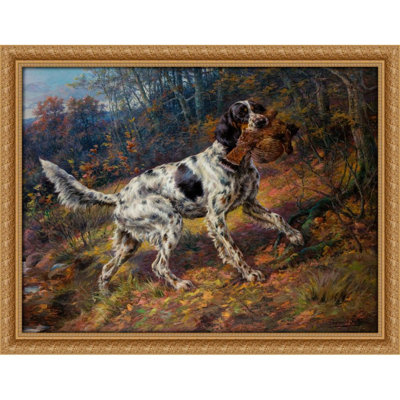English Setter with Grouse