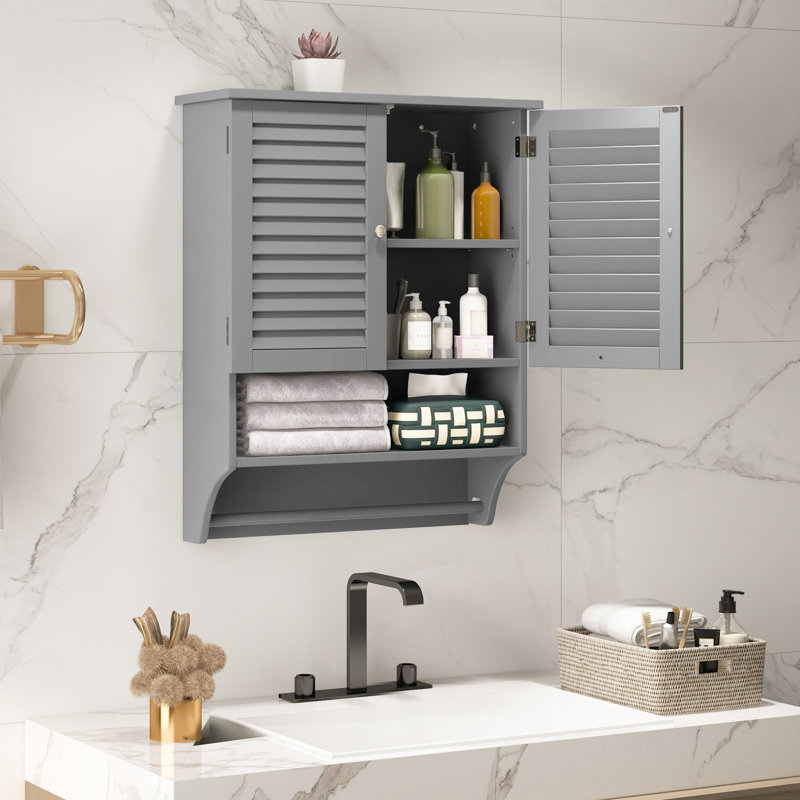 Daveah Bathroom Cabinet, Gray