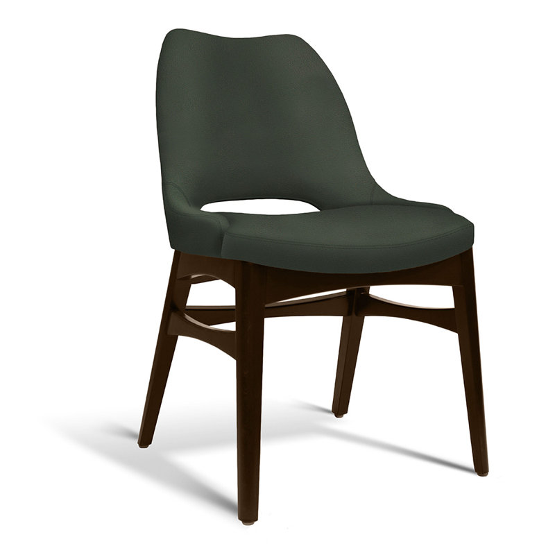 Henrik Side Chair, Green/Brown