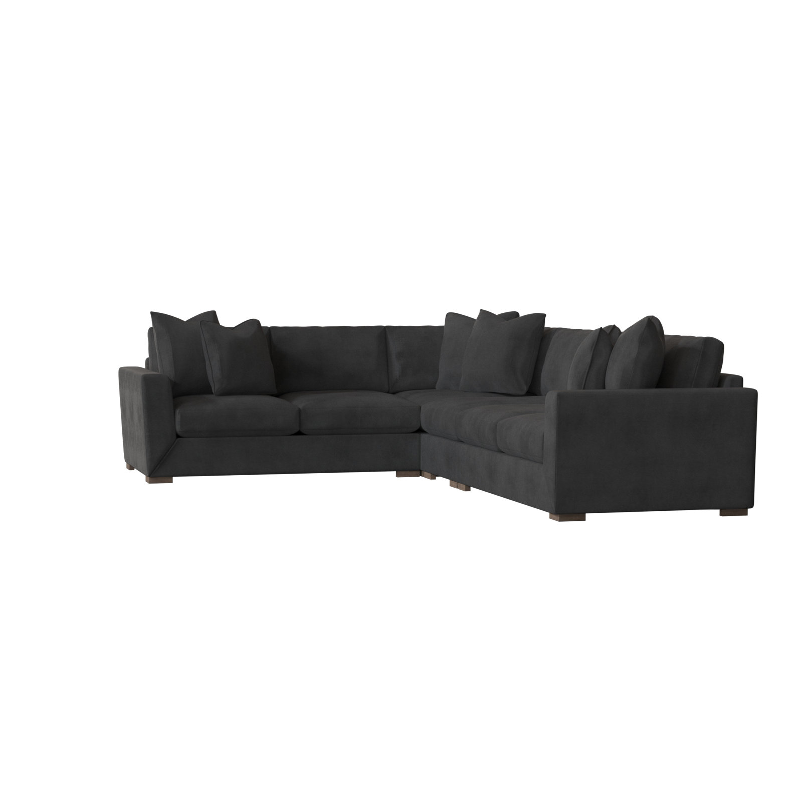Nicolette Corner Sectional, Akiko Graphite Performance, Portobello