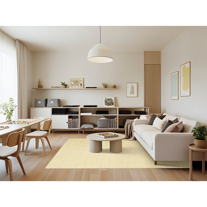 Surface beige contemporaine tapis, Rectangle 7 pi x 9 pi