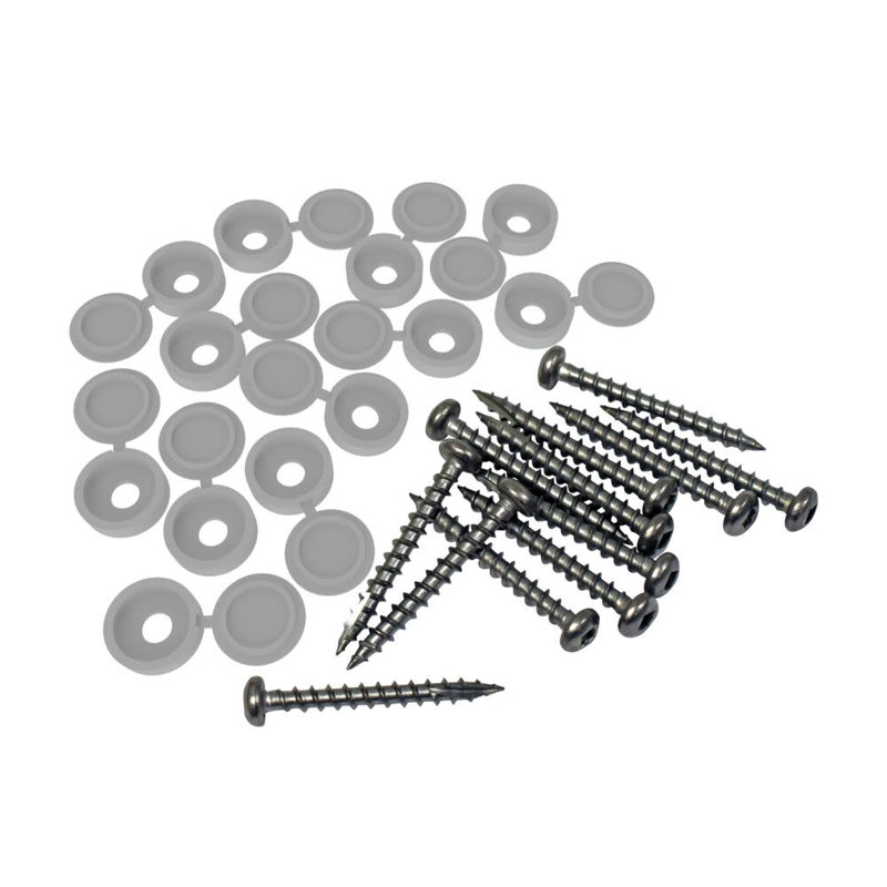 Ensemble de fixation de panneau de rideau décoratif, gris