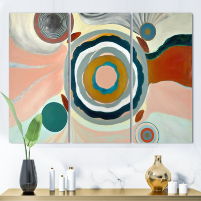 Mystic Terra Rosa Wisdom VI - 3 pièces sur toile