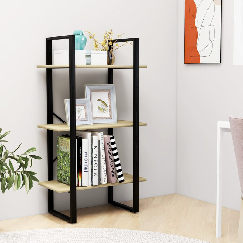 Storage Shelf 23.6"x11.8"x41.3" Engineered Wood, Oak