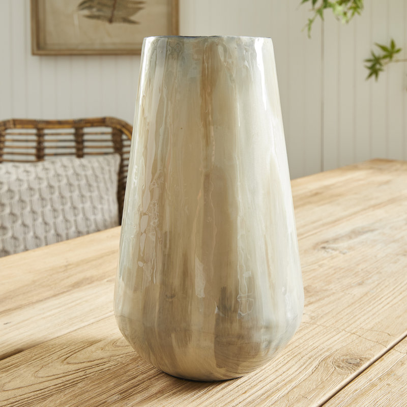 Almeta Metal Table Vase, 12.5" H x 8" W x 8" D