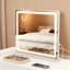 Miroir de maquillage lumineux, miroir de maquillage DEL, miroir de maquillage éclairé avec éclairage à intensité variable, commande tactile intelligente, port de chargement USB-111658593