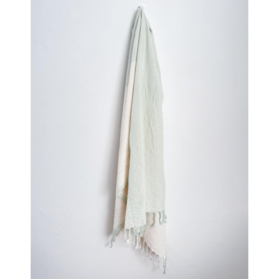 Serviette de ton ivoire sauge