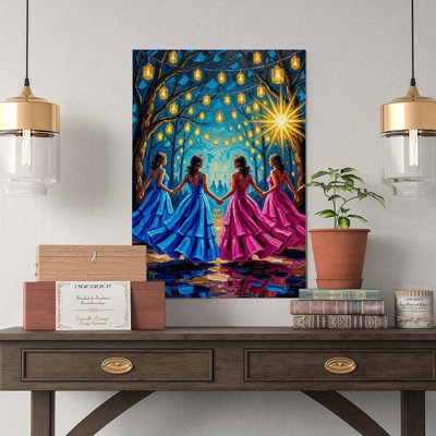 Canvas Wall Art Dabke Festival Art, Levantine Dance Print-1 Vintage Poster Print Home Decor