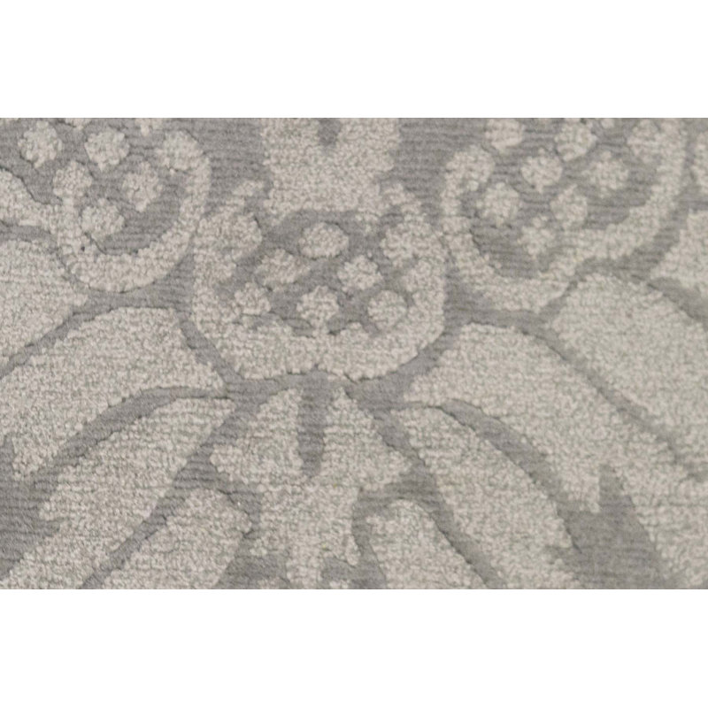Tapis gris de haute qualité noué à la main