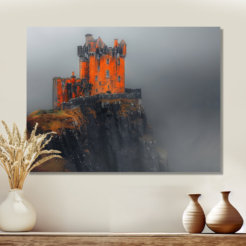 Clearwater - châteaux, impression d'art mural, H 34 po x l 44 po x P 1,5 po, Toile tendue