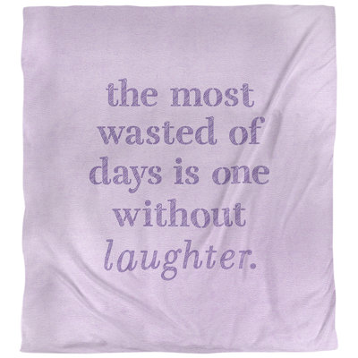 Housse de couette simple avec citation inspiration de rire