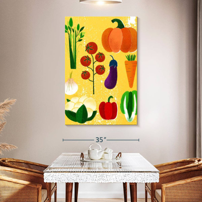 Yarlin Vegetable Variety, 51" H x 34" W